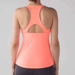 Lululemon Final Lap Tank Pop Orange Size 4